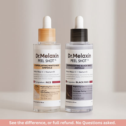 [Dr.Melaxin Official] Peel Shot Glow Rice Ampoule Duo